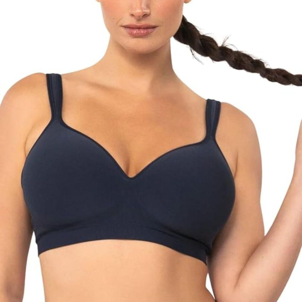 NWT Underoutfit Perfect Neckline Everyday Wireless Bra - Black - L